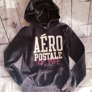 Aeropostale dark blue hoodie sweater size small‎